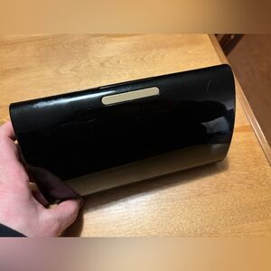 Estée Lauder hard-shell acrylic clutch purse/makeup case